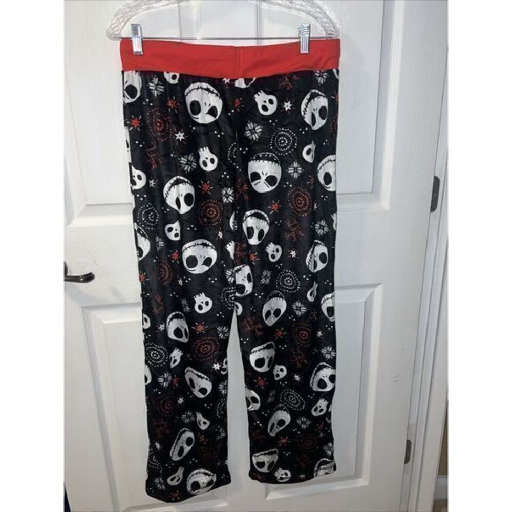 Disney Nightmare Before Christmas Jack Skellington Sally Sleep Lounge Pants Lg - Picture 2 of 6